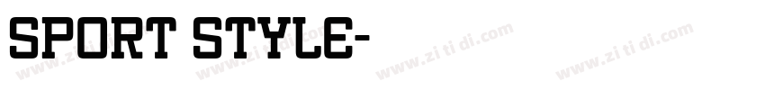 sport style字体转换